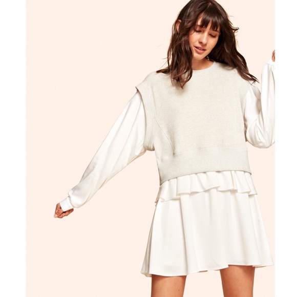 White + Warren Dresses & Skirts - WHITE + WARREN KINLY Plush Fleece Two-in-one Dress